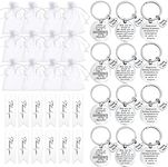 12PCS Thank You Keychain Gifts, Inspirational Keychain, Appreciation Gifts for Coworkers Bosses Teacher, Office (12-2)