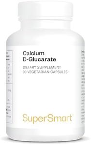 Calcium D-Glucarate - Détoxifiant Naturel - Favorise la Santé du Foie - Sel Calcique d’Acide D Glucarique - Contribue à Optimiser la Glucuronidation - 1500 mg Par Jour - Vegan - Supersmart