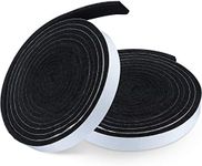 BBQ Gasket Black Grill Tape High Temp Grill Seal Self Stick Gasket, 7.5 Ft Length 1/8 Inch Thickness (2, 0.5 Inch Wide)