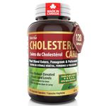 Herba Cholesterol Care – 120 Capsules | Helps Lower Elevated Cholesterol & Blood Lipid Levels with Plant Sterols, Fenugreek, and Policosanol 20mg | Made in Canada