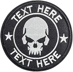 Custom Tactical Name Patches, Backed with Hook and Loop for Use on Backpacks Caps Jackets Uniforms, Military Army Morale Emblems,3inch