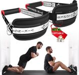 Vikingstrength VOL 2 Nordic Hamstring Curl with Extra Long Straps - Super Stability, Nordic Curl Home Equipment, glute, Hamstring, Speed and Exercise Handles, Ankle Straps and V-Strength Workout App