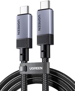 UGREEN 240W USB C to USB C 3.2 Gen2 Cable Fast Charging 10Gbps Data Sync 4K@60Hz Video Output Compatible with USB-C Monitor, MacBook Pro M4, iPad/Air, iPhone 17 Pro Max, Galaxy S25 Ultra, 1M