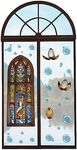 Conquest Journals Harry Potter Mermaid Window Cling Set, 11.5"x30", Includes Over 20 Floating Bubbles and The Golden Egg, Reusable, No Residue, Officially Licensed