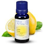 Lotus Aroma Premium Grade Lemon Essential Oil, 100% Pure & Undiluted, Relaxing Scent, Natural Essential Oil For Humidifier, Aromatherapy Oil, Fragrance Oils - Huile Essentielle 0.5oz (15ml)