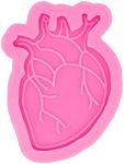 Heart Shaped Keychain Silicone Mold for DIY Trinket Luggage Tag Pudding Jelly Shots Earrings Candy Gum Paste Pendant Fondant Mold Crystal Cake Decoration Desserts