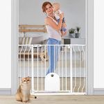 DEVA Baby Gate with Cat Door, Fit 7