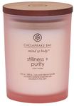 Chesapeake Bay Candle Scented Candle, Stillness + Purity (Rose Water), Medium Jar, 8 Ounce, Home Décor