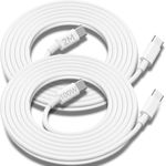 100W USB C to USB C Cable (2Pack 2M), PD USBC Type-C Carplay Cable Fast Charging Cord for MacBook Pro MacBook Air, iPad Pro, iPad Air, Mini 6, iPhone 15/15 Pro/15 Plus/15 Pro Max, Samsung S2/23/A15