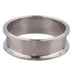 DERNORD Sanitary Spool Tube with Clamp Ends,Stainless Steel 304 Seamless Round Tubing with 6 inch Tri Clamp Ferrule Flange(Tube Length: 2 Inch / 51MM)