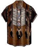 SIAOMA Men's Native American Shirt 