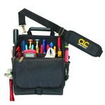 Custom Leathercraft 1509 21-Pocket Zippered Professional Electricians Tool Pouch