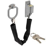 ONVAYA® door handle chain with scratch protection | door chain | security chain | door safety | WITHOUT drilling the door