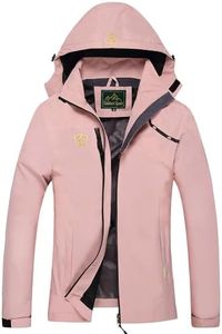 GIISAM Waterproof Rain Jacket for Women Rain Slicker with Hood Women's Light Weight Windbreaker for Fishing Hiking