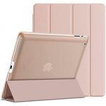 JETech Case for iPad 2 3 4 (2012/2011 Model), Smart Cover with Auto Sleep/Wake (Rose Gold)