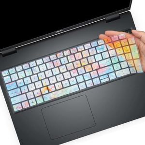 Keyboard Cover for Dell Latitude 5550 5540 5530 5531 5520 5521 3540 15.6" Laptop Keyboard Skin, Dell Precision 3560 3561 3570 3571 3580 3581 15.6" Laptop Keyboard Cover Protective Skin-Colors