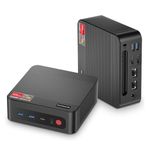 BOSGAME Mini Gaming PC [Dual LAN], AMD Ryzen 7 5800U Mini PC Windows 11 Pro 16GB DDR4 512GB SSD Mini Computers (up to 4.4Ghz), 4K Triple Display Mini Desktop BT5.2/WiFi 6/Dual Channel