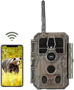 Folgtek WiFi Game Camera Wildlife Trail Cam 32MP 1296P HD Video with 100ft Night Vision Distance & Motion Detection IP66 Waterproof 2.4'' LCD Screen 120° Wide Angle for Hunting, House Surveillance