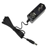 HQRP AC Adapter for Casio CTK-519 / CTK-520L / CTK-530 / CTK-531 / CTK-533 / CTK-540 / CTK-541 Keyboards, Power Supply + HQRP Euro Plug Adapter