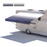 Richeer RV 19' Awning Fabric Replacement - Advanced Weatherproof and Ultraviolet - Camper, Trailer and Motorhome Universal Outdoor Awning - Single-Sided Blue Gradient Printing (600D Oxford Cloth)