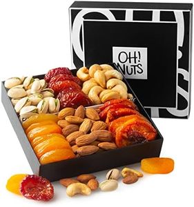 Assorted Nuts & Dried Fruits Gift Basket - Holiday Snack Box for Birthdays, Anniversaries, Care Packages