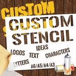 Custom Stencils for Spray Painting, Make Your Own Stencils, Personalized Stencils with Logo/Text, Multi-Use Letter Stencils for Wood Paper Fabric Ceramic Plastic-A6-PVC-4.1 x 5.8 inches