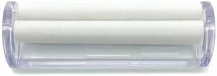 White Leaf Cigarette Smoking Rolling Machine Quick Fill Tobacco Machine | Compact Pocket Size Injector Maker with Papers Holder Standard 70mm ROLL Your OWN Cigarette | Manual Cigarette Rolling Machine