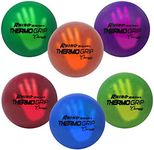 Champion Sports Premium Rhino Skin Dodgeball with Mesh Storage Bag, Set of 6 - Temperature Color Changing Playground Balls for Outdoor Games and Gym Class - Low Bounce Dodgeballs