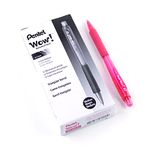 Pentel Wow! Sliding Sleeve Mechanical Pencil, Writing, Drawing, School Supply, Pre-loaded with Super Hi-Polymer Lead, 0.7mm Medium Point, Pink Barrel, AL407P, Box of 12