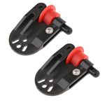 SAUYRASY 2PCS Planer Board Zams pro Release Clips Fishing in-line Side Clip for Offshore Fishing Tackles Trolling Downrigger Clips,Black