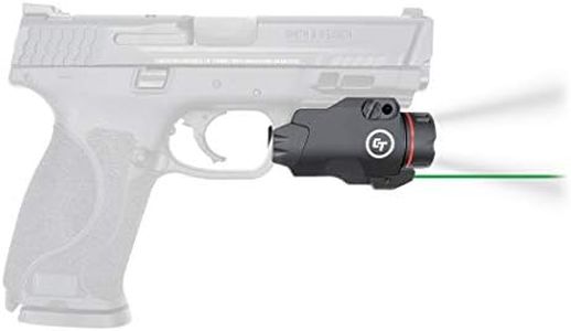 Crimson Trace CMR-207 Rail Master Pro with 400 Lumen Flashlight, Green Laser, Instant Activation and Memory Retention for Pic Rail Mounts, Shooting, Competition and Range