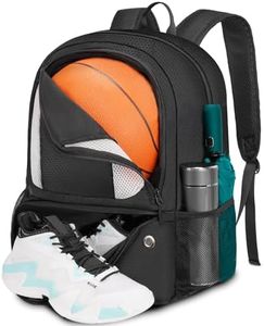 YOREPEK Basketball Backpack, Lightweight Basketball Bag with Ball Holder & Shoes Compartment, Sports Backpack Training Equipment Fit Soccer Volleyball Football