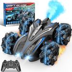 Dislocati Remote Control Cars for Kids, 2.4ghz Rotate 360° Rc Drift Car with Music Light Kids Toys 5 6 7 8 9 10 11 12 Year Old Boys Gifts Kids Car Toys Rc Car Toys for 6-10 Year Old Boys Blue