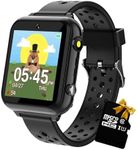 Retysaz Kids Smart Watch 24 Game 10 stories Smart Watch for kids Pedometer Phone Smartwatch for kid Great Gifts To Girls Boys (Black-M1)…