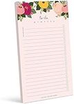 Bliss Collections to Do List Notepad, Blush Floral Tear-Off Pad, Memo Pad for Shopping Lists, Reminders, Appointments & Notes, 4.5 x 7.5 inches, 50 Sheets (Optional Magnet Included)