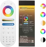 HUSUKU R1 2.4G RF Remote Control 5-in-1 Fit for S1 LED Controller, RGBW/RGB/CCT/Dimming 4 Channel, 4-Zone Group Control, 360° 99ft Wireless Control Distance