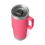 YETI Rambler Travel Mug, Stainless Steel Vacuum Insulated Mug with Stronghold Lid, Tropical Pink, 20 oz (591 ml)