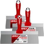 LEVEL5 Stainless Steel Taping Knife 3-Pack w/Soft Grip Handles | 5-619