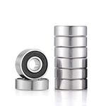 Donepart Skateboard Bearings 608 8x22x7mm Ball Bearings 608 2RS C3 High Speed for Skateboards, Skates, Longboard, Motors, 3D Printer, Fidget Spinners, 8pcs