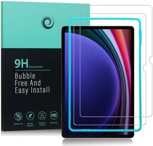 Ibywind Screen Protector For Samsung Galaxy Tab S9+/Tab S9 Plus/Tab S9 FE+/Tab S10+/Tab S10 Plus(12.4 Inches),with 2Pcs Tempered Glass,[Fingerprint Reader,Easy to install]