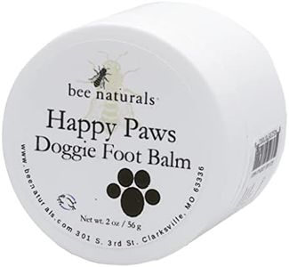 Bee Naturals Happy Paws Dog Foot Balm – Soothing Moisturizer with Sunflower & Coconut Oils, Calendula Extract – Protects & Repairs Dry, Cracked Paws – Cruelty-Free, All-Natural Paw Care