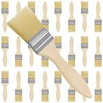 Kurtzy 2 Inch/5.08cm Chip Paint Brushes (24 Pack) - Professional Wooden Handle Paintbrush Set for Paint, Stains, Varnishes, Glues and Home DIY