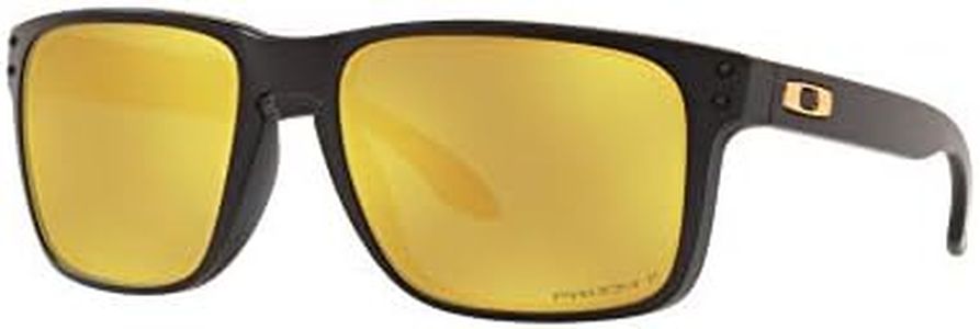 Oakley Men's OO9417 Holbrook XL Square Sunglasses, Matte Black/Prizm 24K Polarized, 59 mm