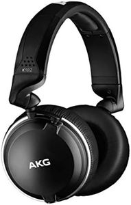 AKG Pro Audio AKG K182PROFESSIONAL Closed-Back Monitor HEADPHONESK182, Black, Standard Size (3103H00030)