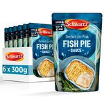 Schwartz Fish Pie Sauce 300 G, Serves 4, Pack of 6, Quick, Simple and Full of Flavour, Rich and Creamy Taste, With White Wine, Aromatic Parsley and Zesty Lemon Juice, Quick and Easy Preparation