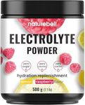 Electrolytes Powder No Sugar, 72 Servings | Keto Fast Hydration Powder - 1000mg High Potassium, Minerals & Coconut Water - Raspberry Lemonade Flavor