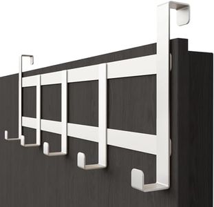Menz Appendiabiti da porta, inox - attaccapanni da porta bianco, salvaspazio - appendino da porta, appendiabiti porta, appendi abiti per porte