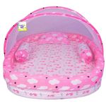 Toddylon Baby Bed Bedding Set for New Born Baby | Bed Mattress | Mosquito Net | Neck Pillow | Sleeping Nest | Cotton | Travel Bed | Essentials | Toddlers | Infants | Baby Boy Girl (0-12 Months) Pink