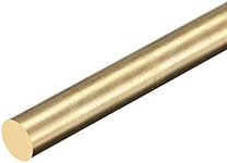 uxcell Brass Rod,8mm，5/16 Diameter 300mm Length Brass Solid Round Rod Lathe Bar Stock for RC Model Airplane Helicopter DIY Craft 1pcs