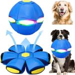 The Doggy Disc Ball, Doggie Disc Ball, Dog Disc Ball That Jumps, Interactive Dog Ball with Lights, Doggy Disc Ball for Small Dogs-interactive Toy for Pups, UFO Magic Ball (No Lights,A)